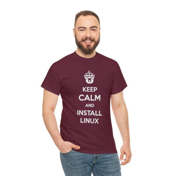 Keep Calm and Install Linux - T Shirt