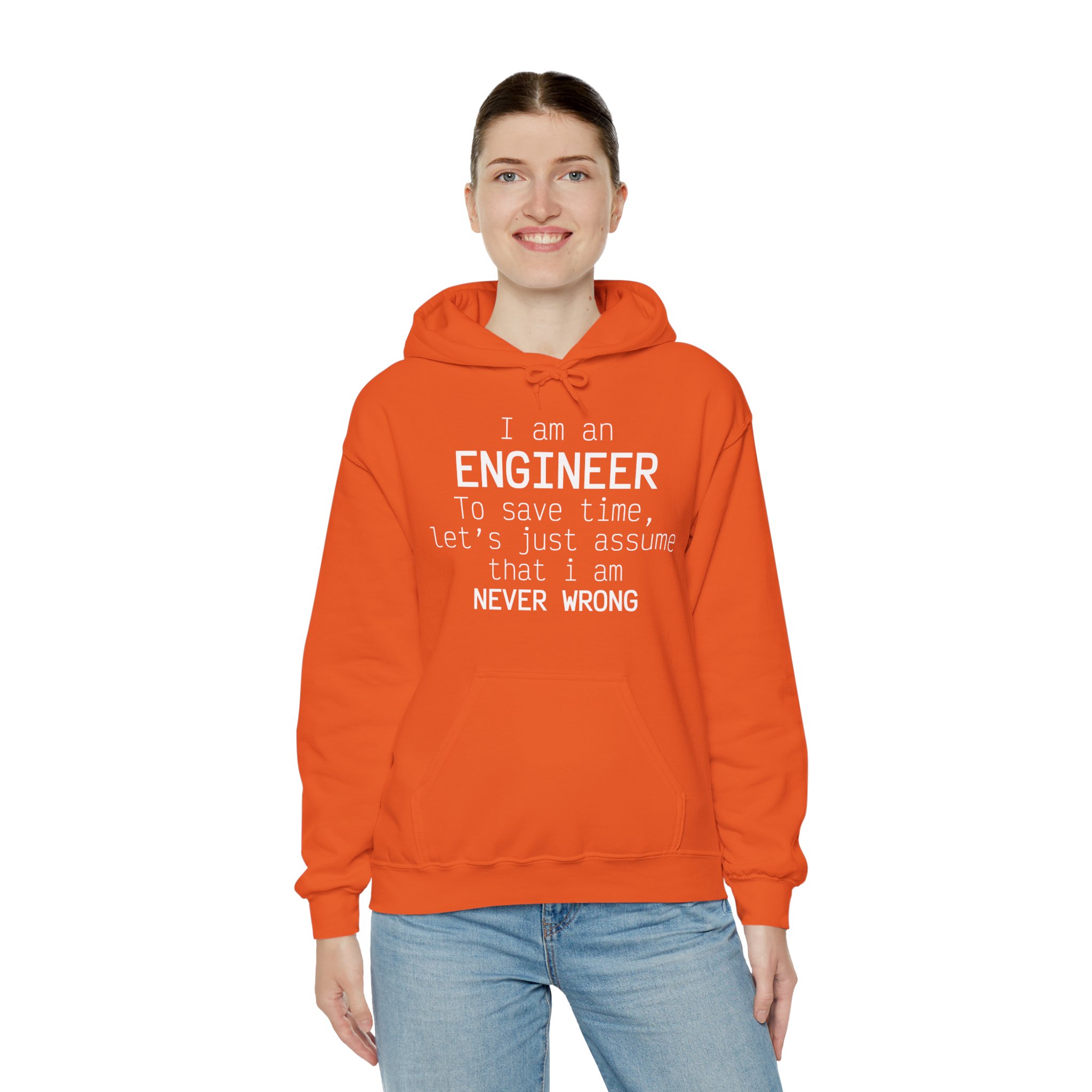 I'm Engineer I am never wrong- Hooded Sweatshirt - Image 33