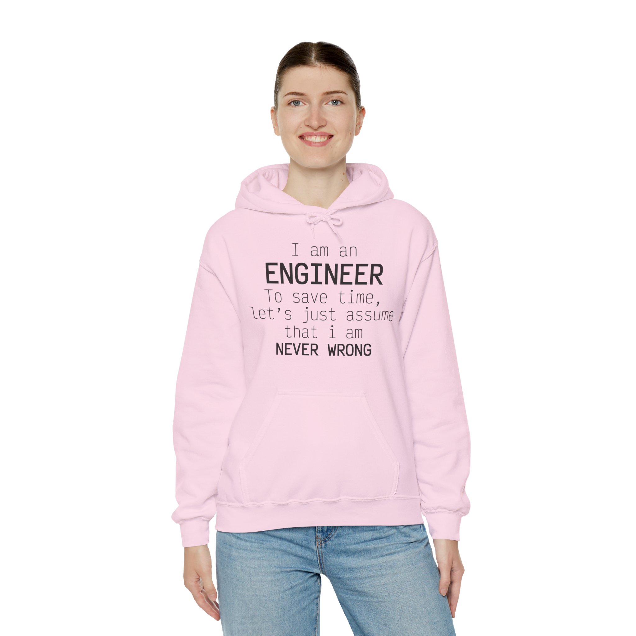 I'm Engineer I am never wrong- Hooded Sweatshirt - Image 54