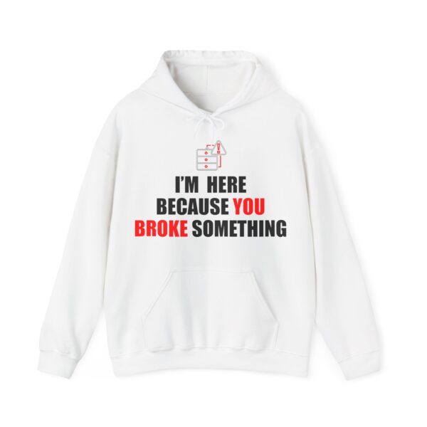 Hooded Sweatshirt - You Broke Something