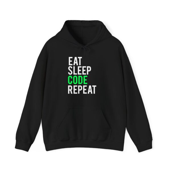 Hooded Sweatshirt - Eat, Sleep, Code, Repeat