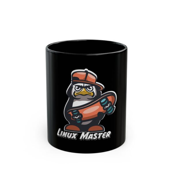 Black mug 11oz  -  Linux Master